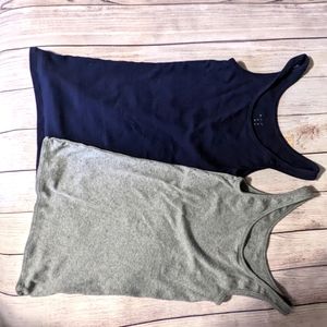 A New Day Women's Classic Tank Bundle, Medium(Navy, Gray)